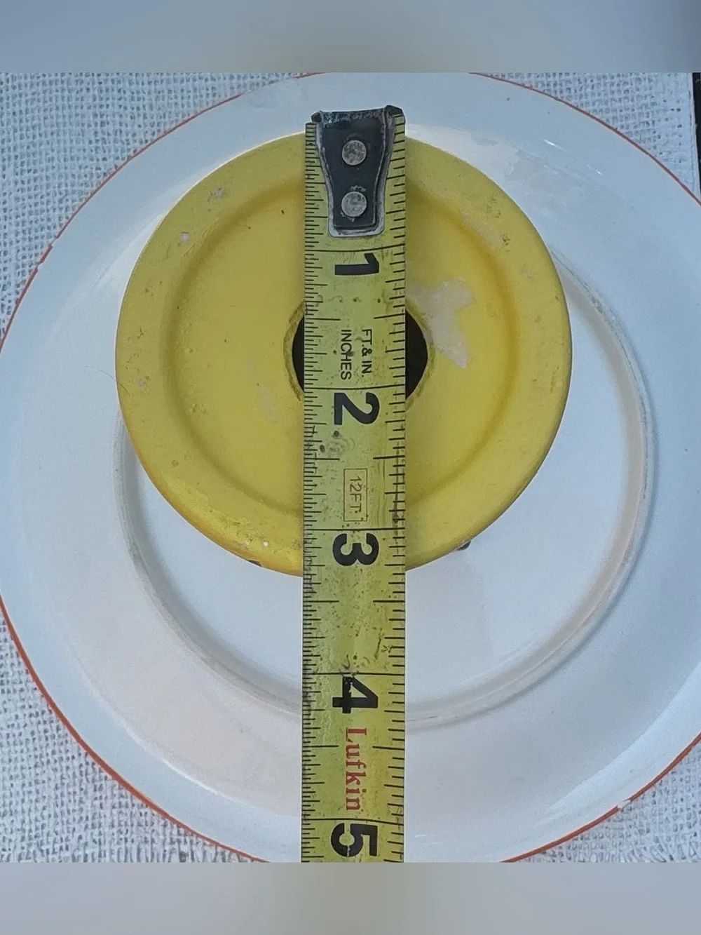 Hand-Painted Yellow Floral Ceramic Pedestal Bowl Raised Cake Plate cake display